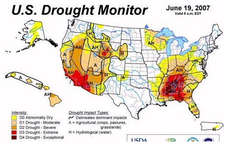 US Drought Map