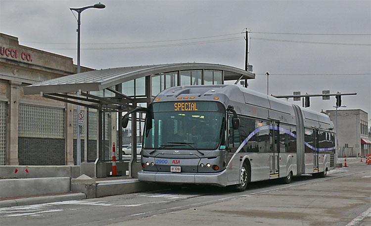 greater cleveland rapid transit euclid corridor health line tandum rta bus 