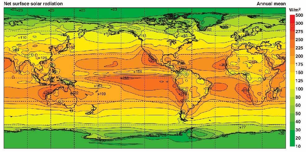 World Insolation Map